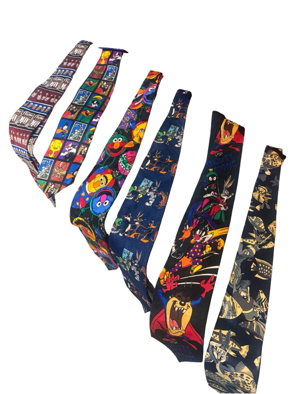 Novelty Men’s Cartoon Pattern Skinny Tie - Multicolor